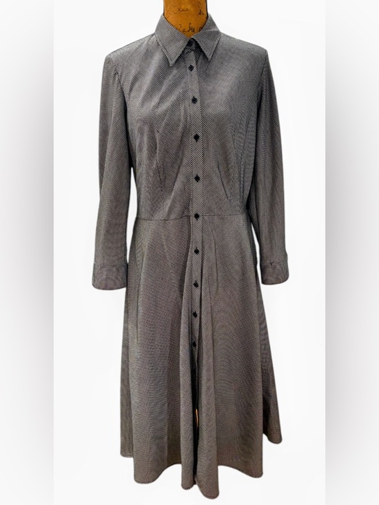 American Living Dresses & Skirts - Women’s Vintage American Living Black & White Houndstooth Maxi Dress sz-14